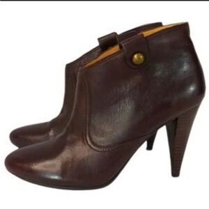 Coach Aliza Ankle Boot Bootie ChestnutBrown Leather Women size 11